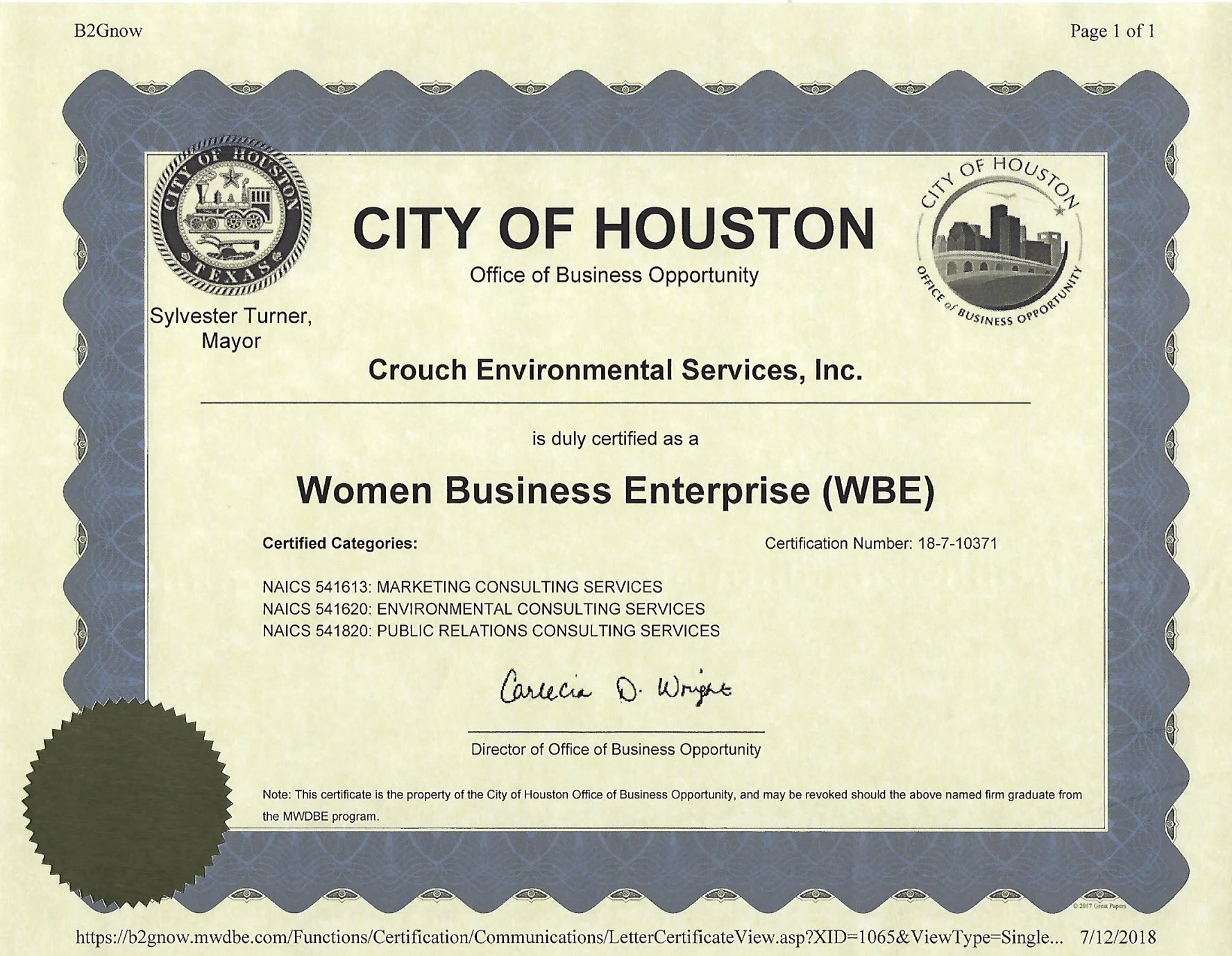 City of Houston WBE