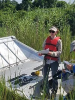 Kasey on Airboat