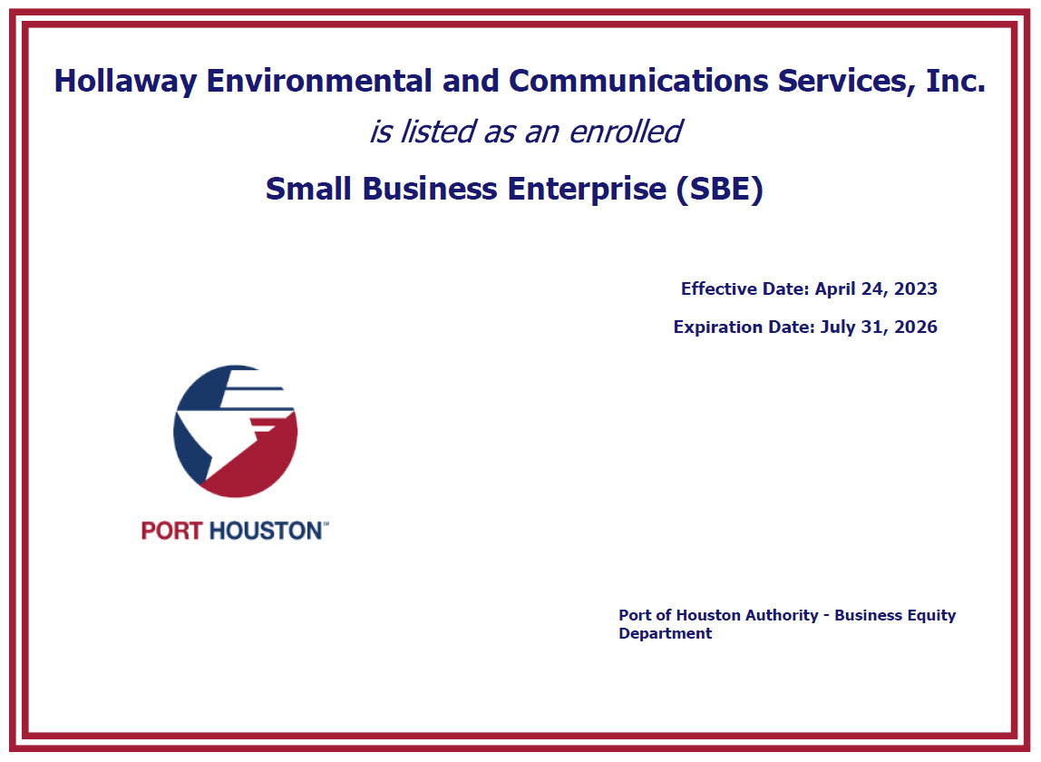 Port of Houston SBE