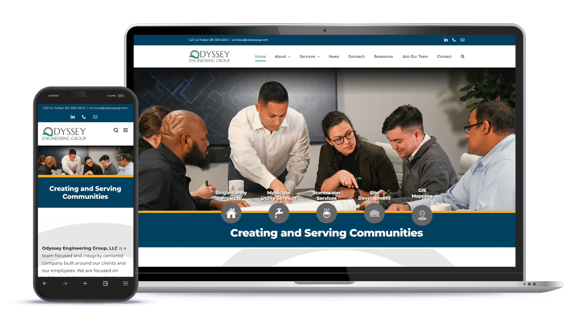 Odyssey website design