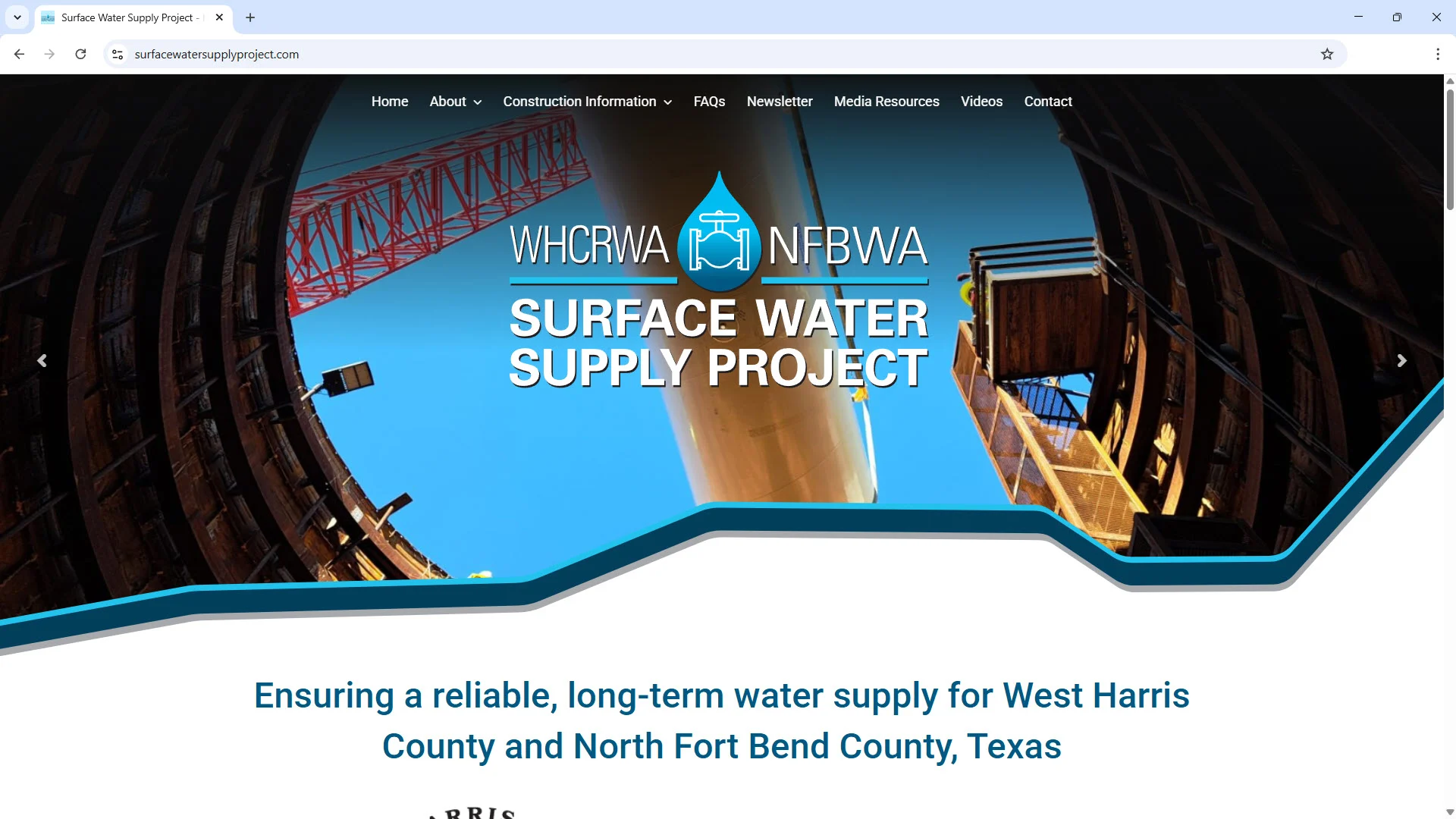 Creative Services Portfolio 8 Surface Water Supply Project